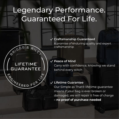 Briggs & Riley Medium Expandable Briefcase - Laptop Bag for Work & Travel, Briefs for Men & Women, Includes Shoulder Strap, Self-Repairing Zippers, Fits up to 15" Computer - HTA Collection, Black Gsupps Australia