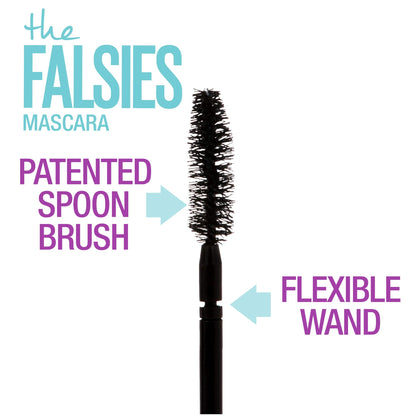 Maybelline Volum' Express Falsies Volumizing, Washable Mascara, Blackest Black, 1 Count MAYBELLINE