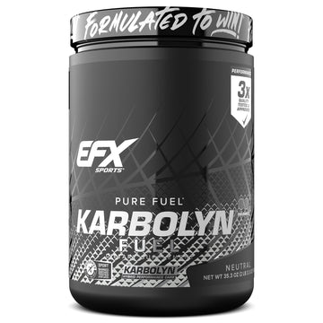 EFX Sports Karbolyn Fuel | Fast-Absorbing Carbohydrate Powder | Carb Load, Sustained Energy, Quick Recovery | Stimulant Free | 20 Servings (Neutral) EFX Sports buy australia supplements