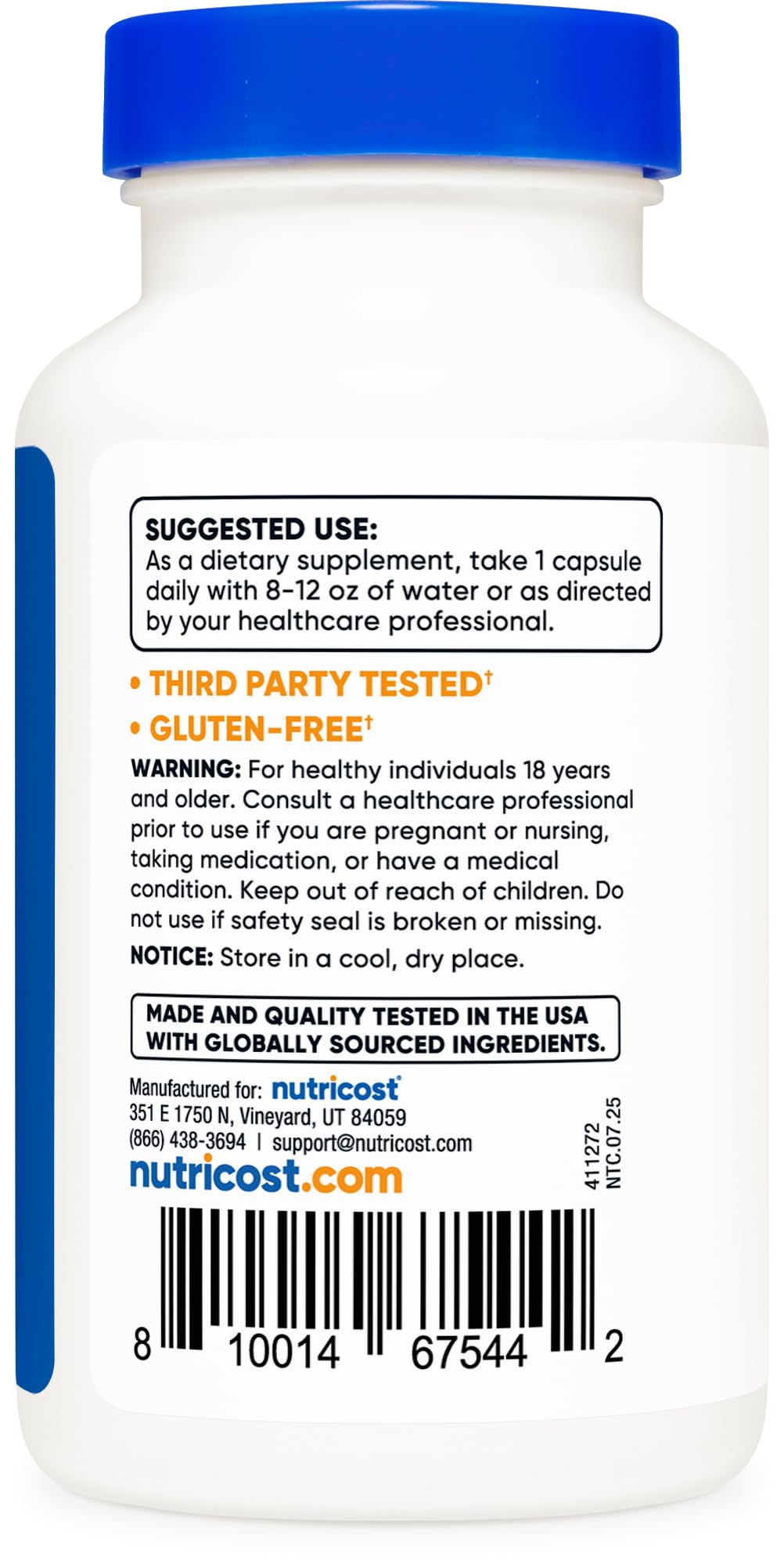 Nutricost Vitamin B2 (Riboflavin) 400mg, 120 Capsules - Gluten Free, Non-GMO Nutricost