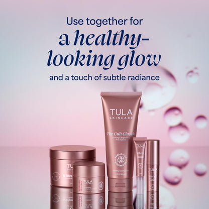 TULA Skin Care Spresso Energizing Eye Balm, Rose Glow - Energizing & Hydrating Caffeine Under Eye Treatment for Dark Circles, Portable and Perfect to Use On-the-go, 0.35 oz. TULA