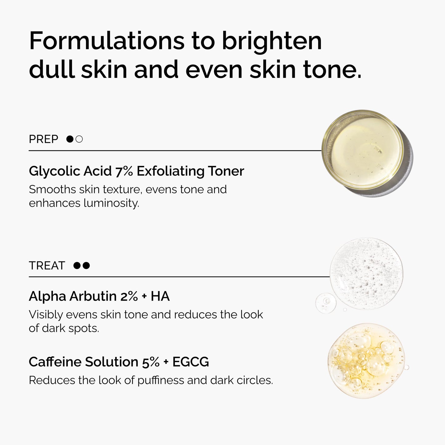 The Ordinary The Bright Set, 3-Step Regimen for Radiant, Even Skin Tone with Glycolic Acid 7% Exfoliating Toner The Ordinary