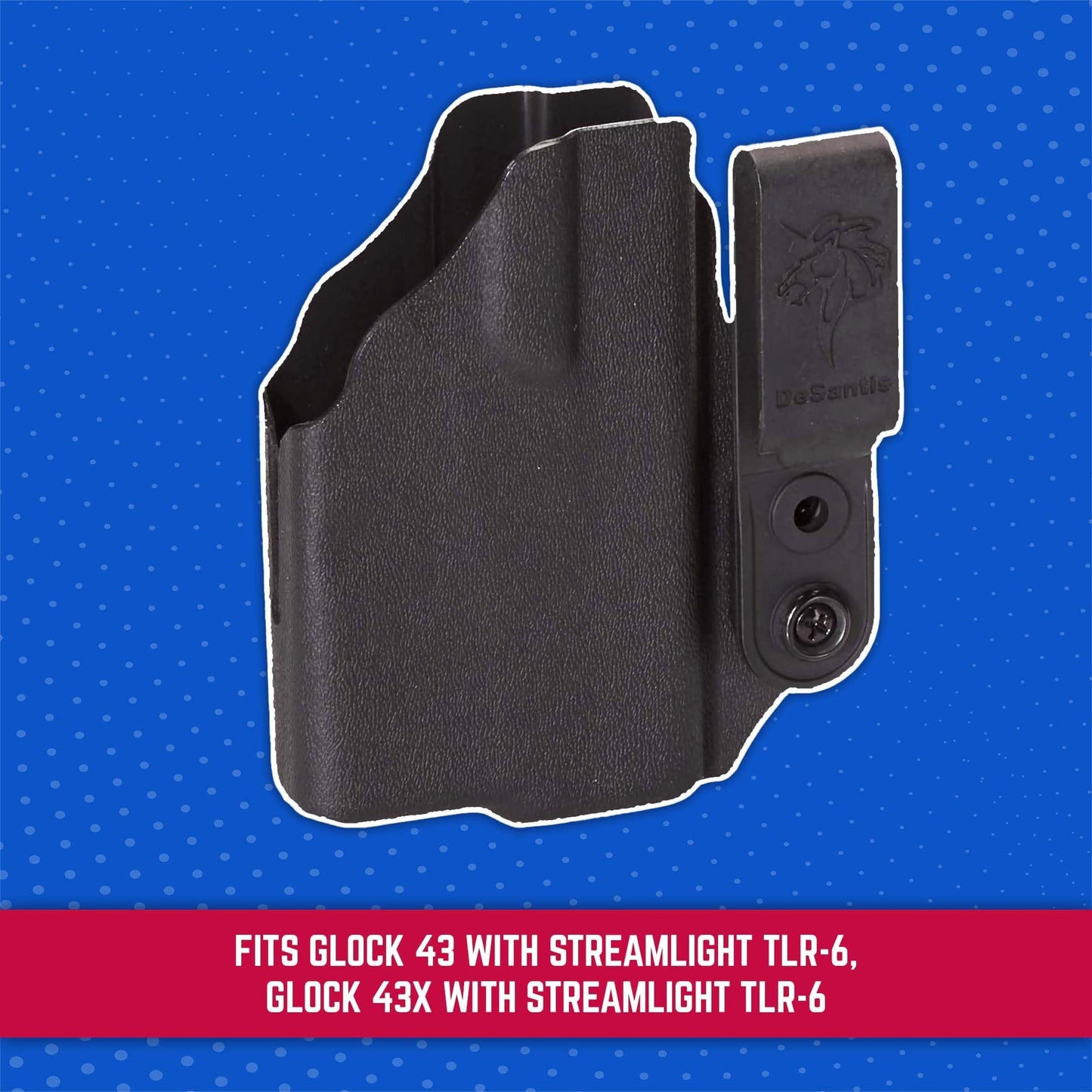 DeSantis Slim-Tuk - IWB Holster for Men and Women, Pistol Holster for Concealed Carry, Suitable for Appendix Wear, Ambidextrous, Made with Kydex, Adjustable Tension, Tuckable 360 C-Clip Gsupps Australia