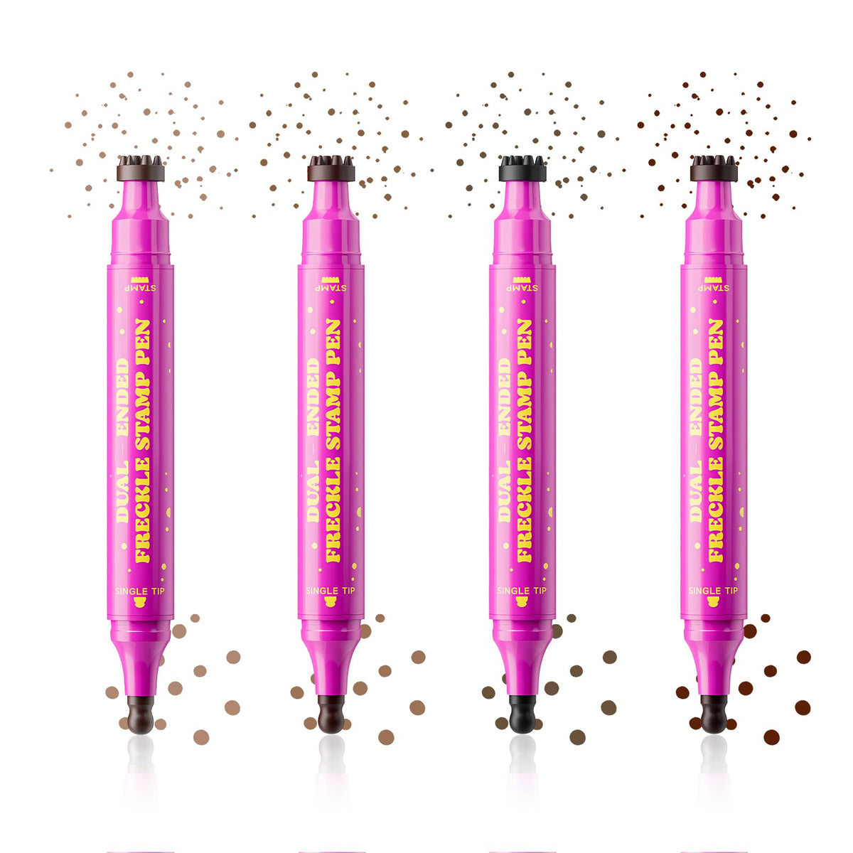 Dual-Ended Freckle Stamp Pen,Sponge Stamp & Precision Tip,02 Mousy Brown Jolilab