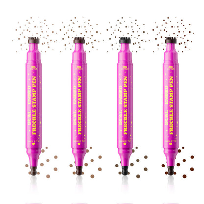 Dual-Ended Freckle Stamp Pen,Sponge Stamp & Precision Tip,02 Mousy Brown Jolilab