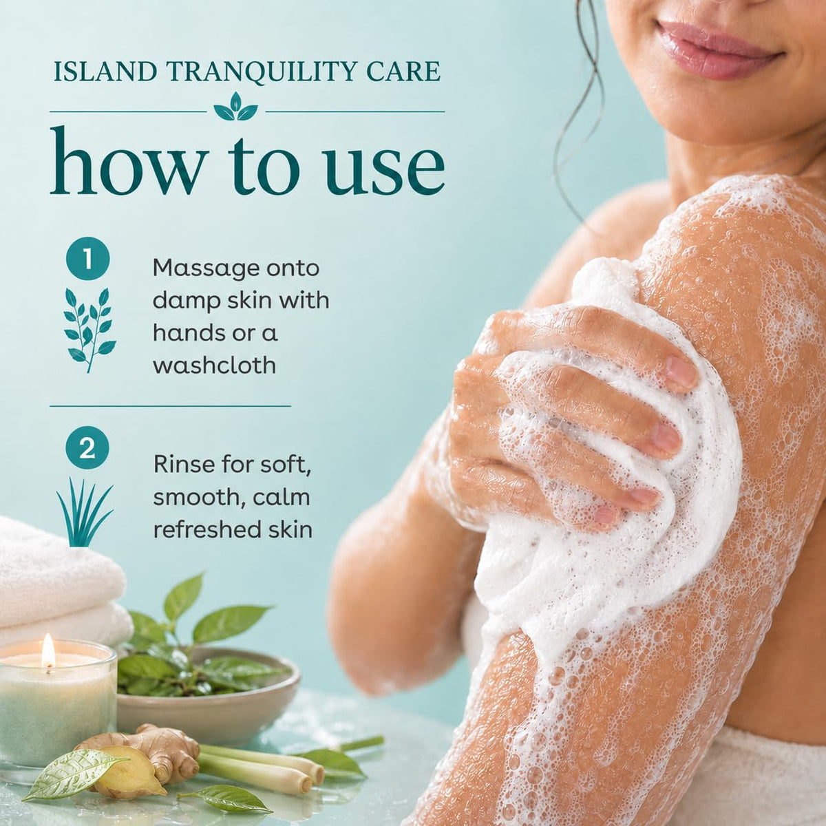Ginger Lily Farms Botanicals Body Wash, 128oz, Island Tranquility Ginger Lily Farms