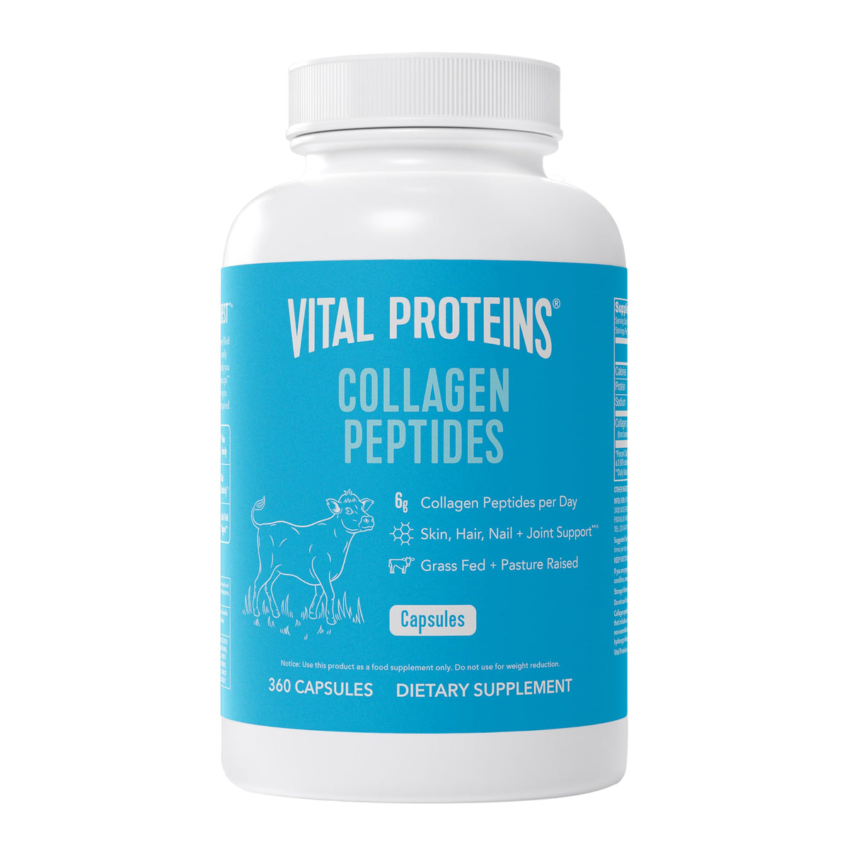 Vital Proteins Collagen Peptides Capsules for Women, Collagen Supplement 360 Capsules Vital Proteins