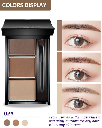 Eyebrow Powder Kit,Waterproof Eye Brow Tinting Filler Palette Set for Women LYSdefeu