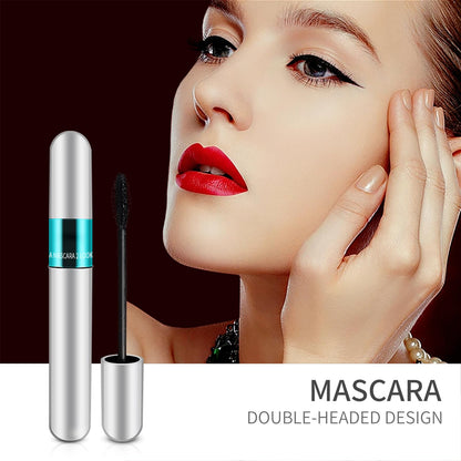 2 Pack 2 in 1 5x Longer Washable Mascara, Waterproof Lash Cosmetics Natural KUNSHNBEI