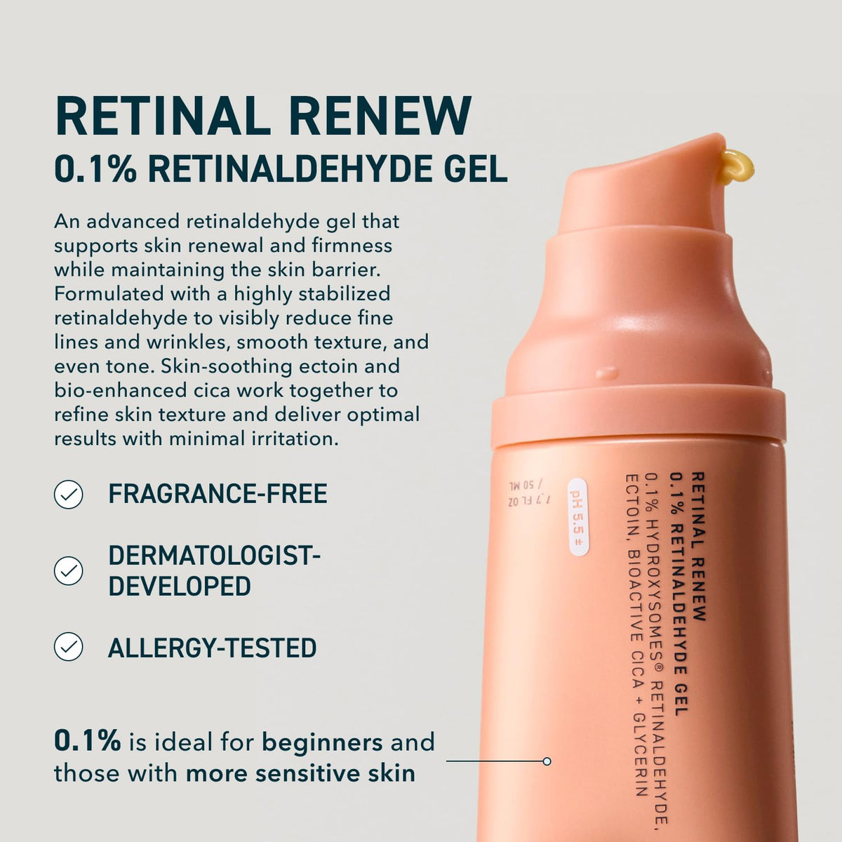 Prequel Skin Retinal Serum - 0.1% Retinaldehyde Gel With Ectoin Cica Oil Prequel