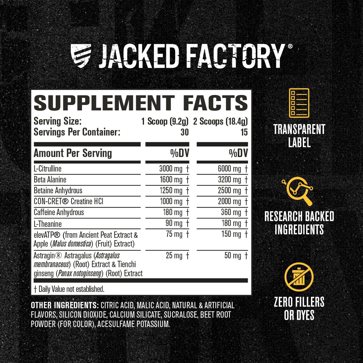 Jacked Factory Nitrosurge Build Pre Workout with Creatine for Muscle Building - Con Cret Creatine Powder & elevATP for Intense Energy, Powerful Pump Jacked Factory buy australia supplements