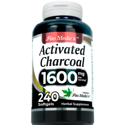 FITO MEDIC'S Lab | Activated Charcoal | 240 caps | Activated Charcoal Pills FITO MEDIC'S