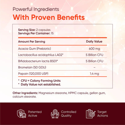 ERIC FAVRE Probiotics for Women Digestive Health – Triple Action with Prebiotics and Postbiotics, Reduces Bloating & Gas ERIC FAVRE