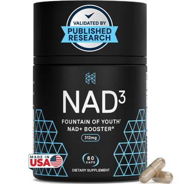HPN NAD3 Clinical NAD+ Booster, Cellular Health & Natural Energy - NAD Supplement for Healthy Aging, Metabolic Support, NRF2 & Longevity, Nicotinamide Riboside & NMN Alternative, 60ct, 30-Day Supply HPN buy australia supplements