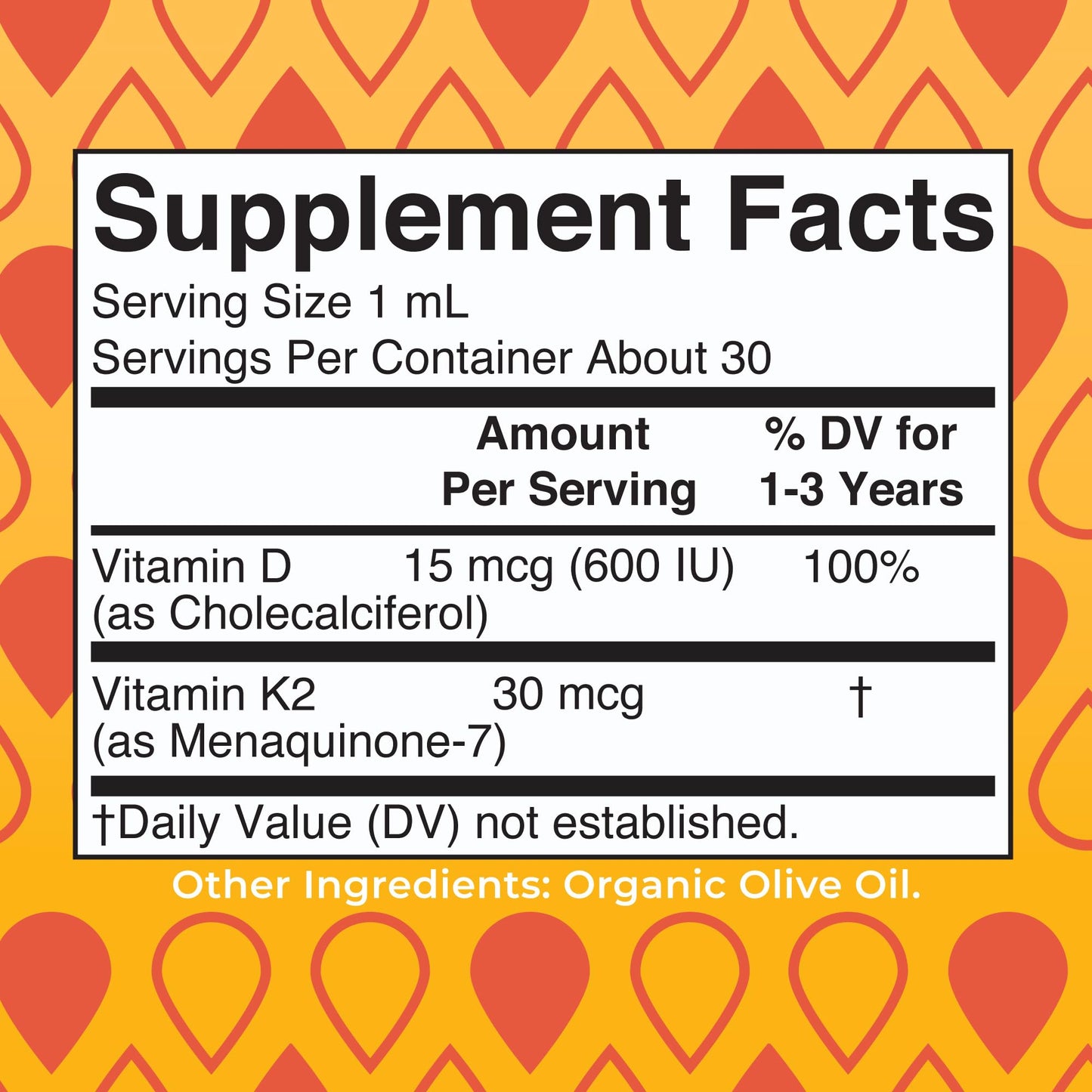 MARYRUTH'S Organics Vitamin D3 | Vitamin K2 | Vitamin D3 K2 Drops | K2 D3 Vitamin Liquid Supplement for Toddlers | Kids Supplement for Calcium Absorption MARYRUTH'S