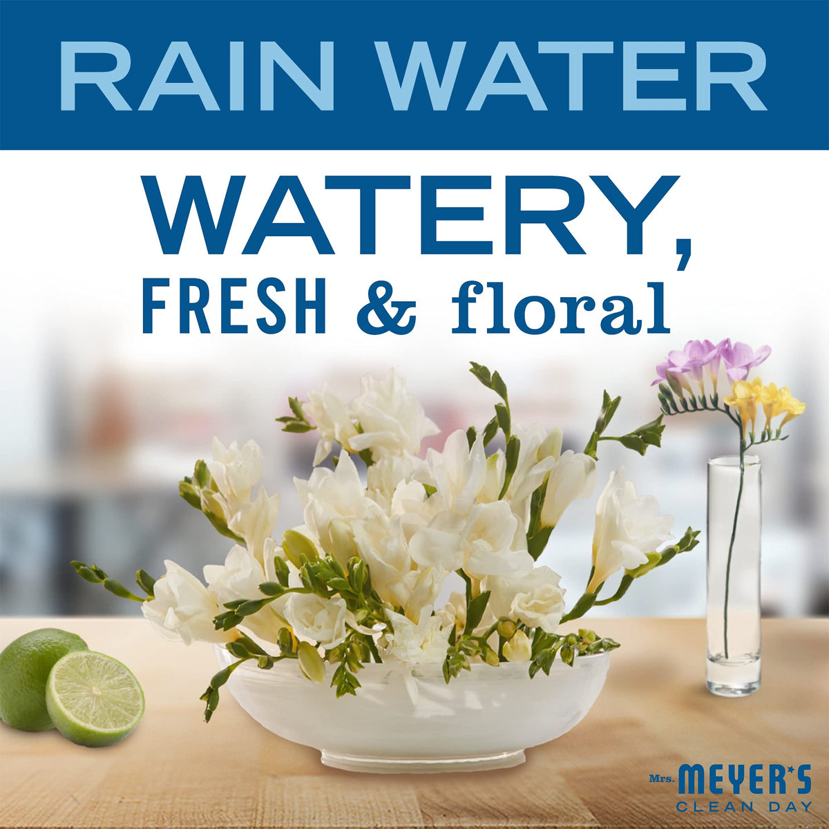 MRS. MEYER'S CLEAN DAY Foaming Hand Soap Refills, Rain Water, 4 Count Mrs. MEYER'S