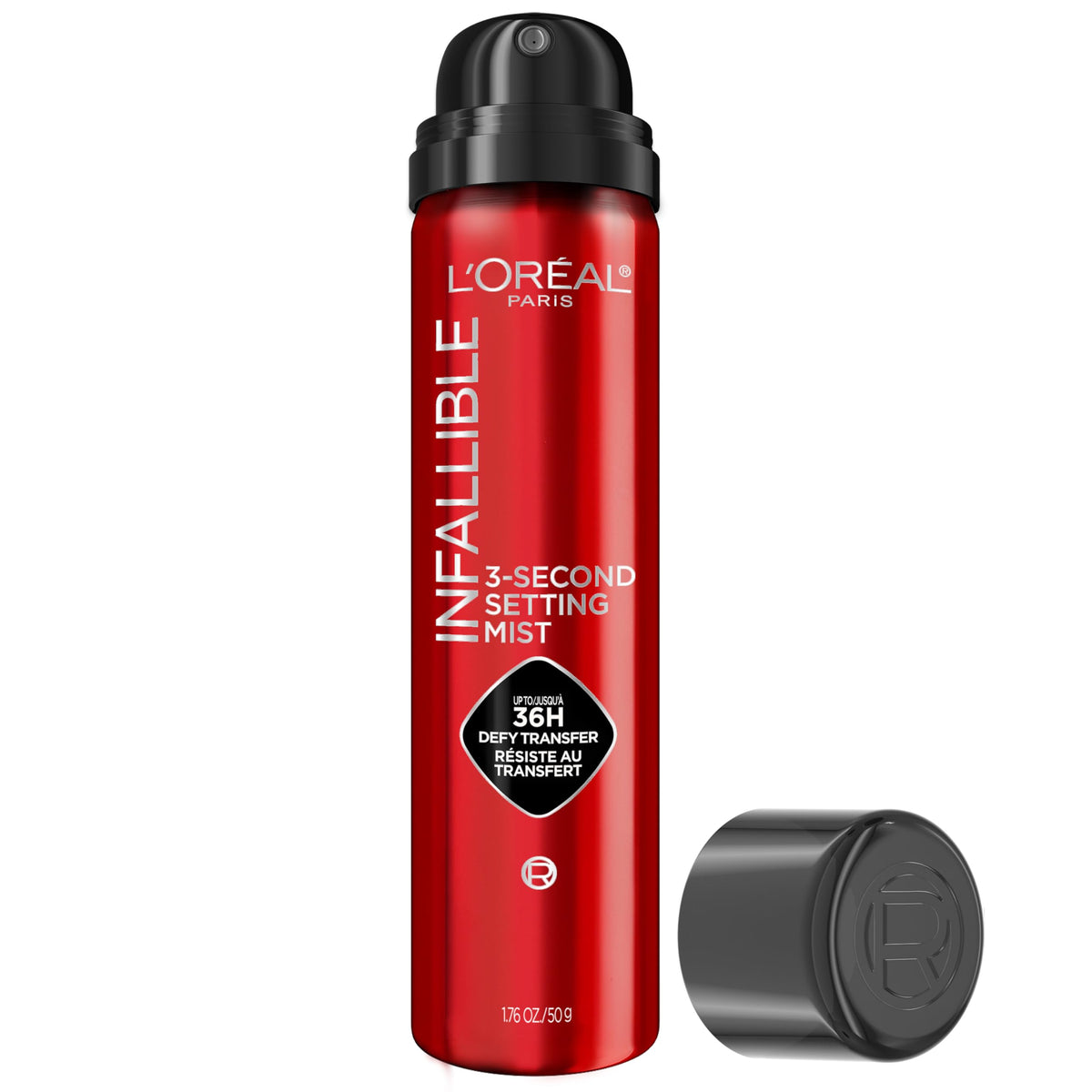 L'Oreal Paris Infallible 3-Second Setting Spray Mist, Microfine Mist for up to 36HR Wear, Clear, 1.76 oz L'Oreal Paris