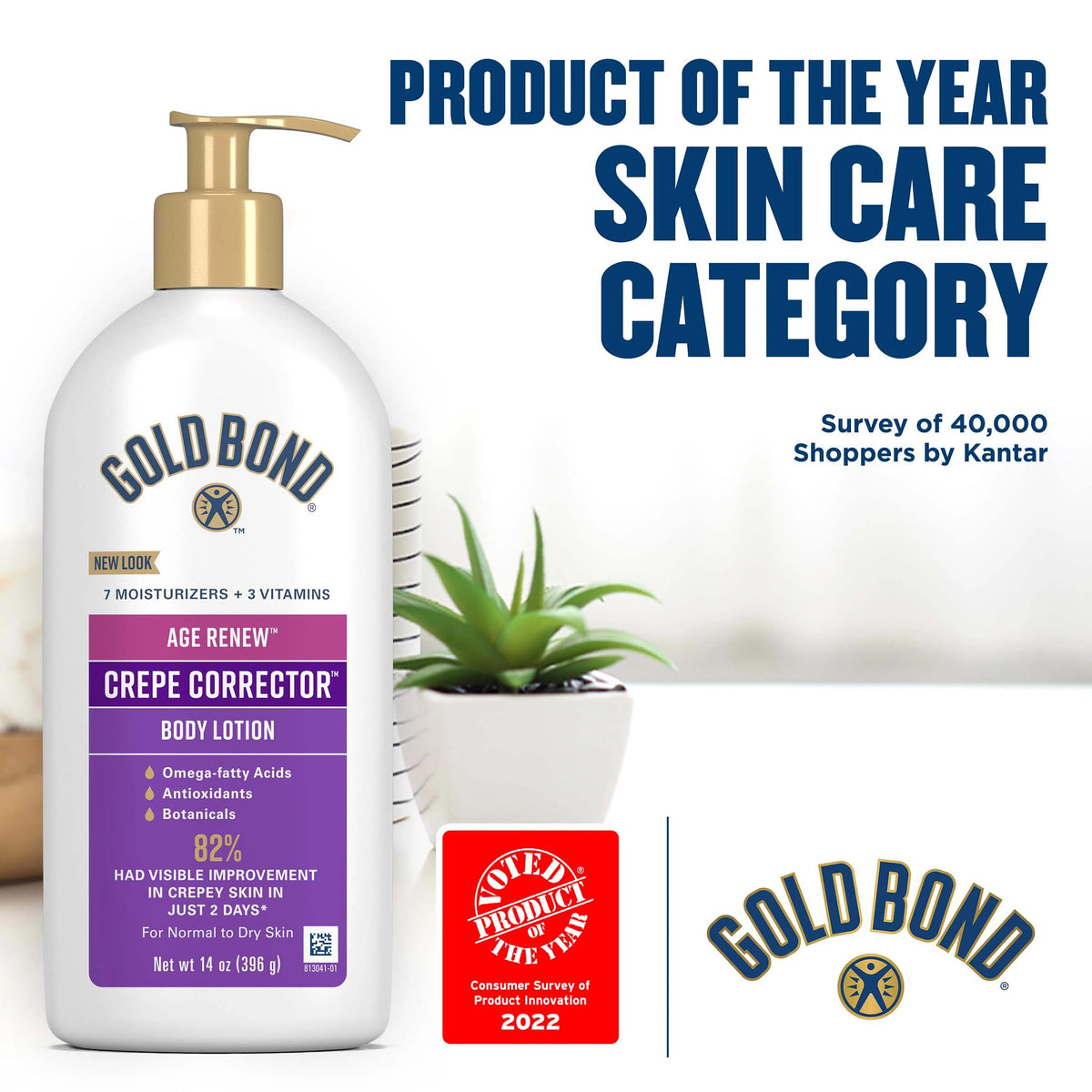 Gold Bond Age Renew Crepe Corrector Body Lotion, 14 Oz Gold Bond
