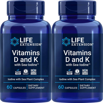 Life Extension Vitamins D and K with Sea-Iodine 60 Capsules (2pack) Life Extension buy australia supplements