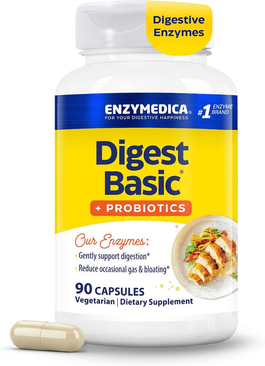 Enzymedica Digest Basic + Probiotics - 90 Caps Gsupps Australia