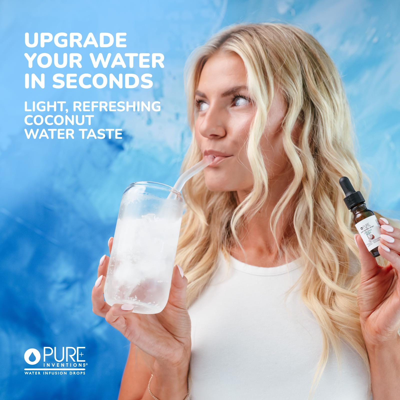 Pure Inventions - Coconut Water Infusion Drops – Electrolytes - Sugar-Free Hydration, Zero Calories, No Artificial Sweeteners, Clean Ingredients, 30 Servings Pure Inventions buy australia supplements