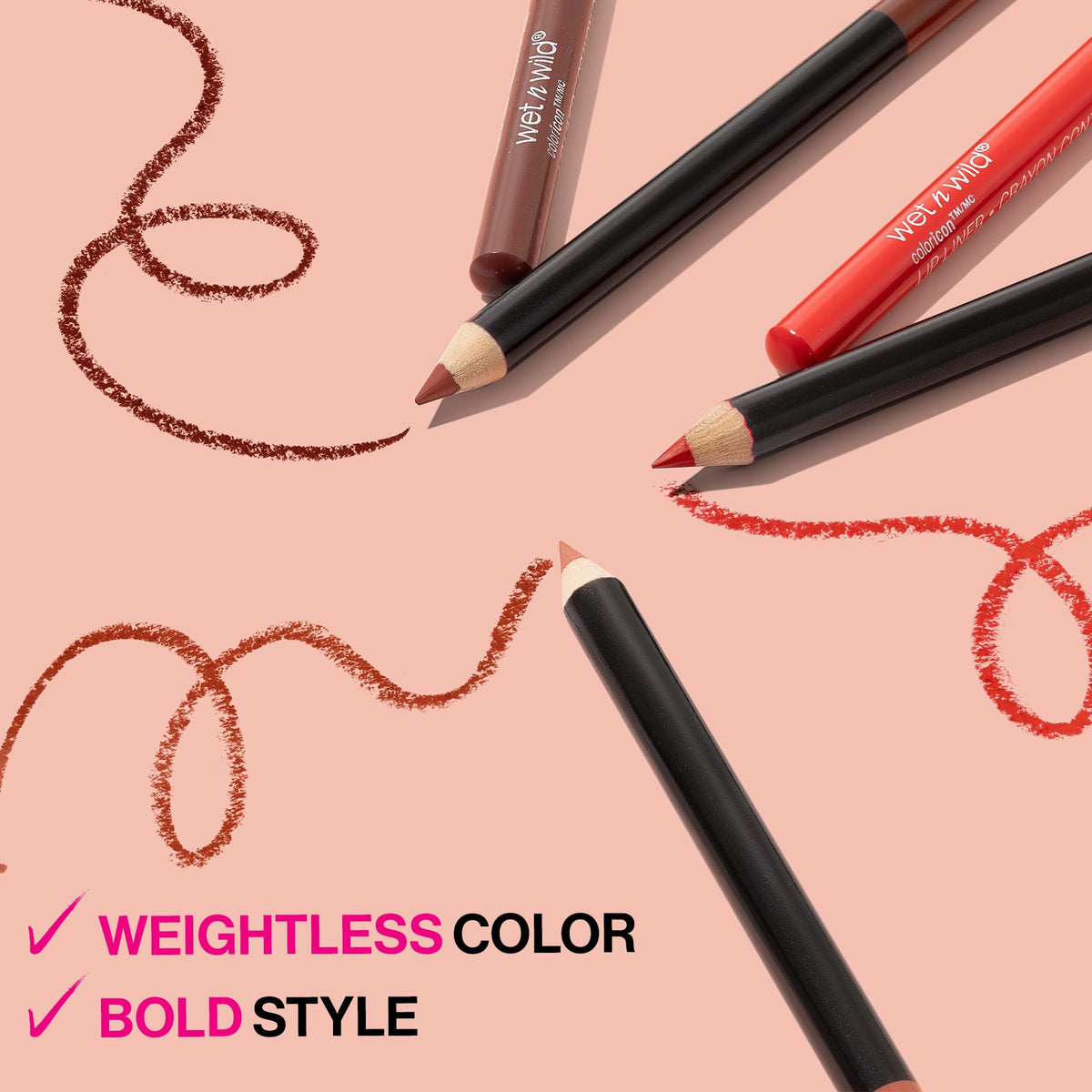 wet n wild Lip Liner Pencil Color Icon Lip Color Makeup, Dark Brown Chestnut wet n wild
