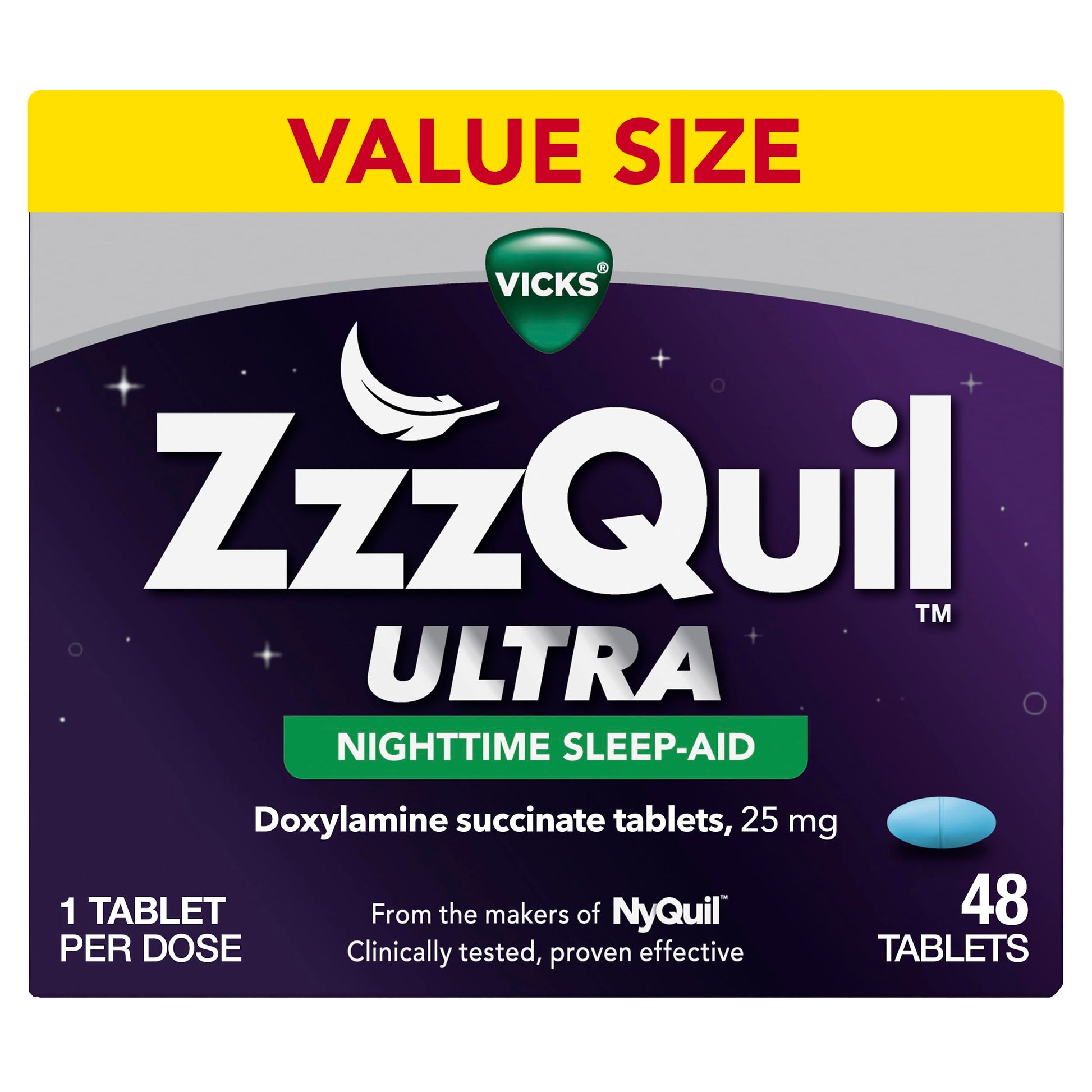 ZzzQuil ULTRA, Sleep Aid, Doxylamine Succinate 25mg, Sleep Aids for Adults, Nighttime Sleep Aid, 48 Tablets ZzzQuil buy australia supplements
