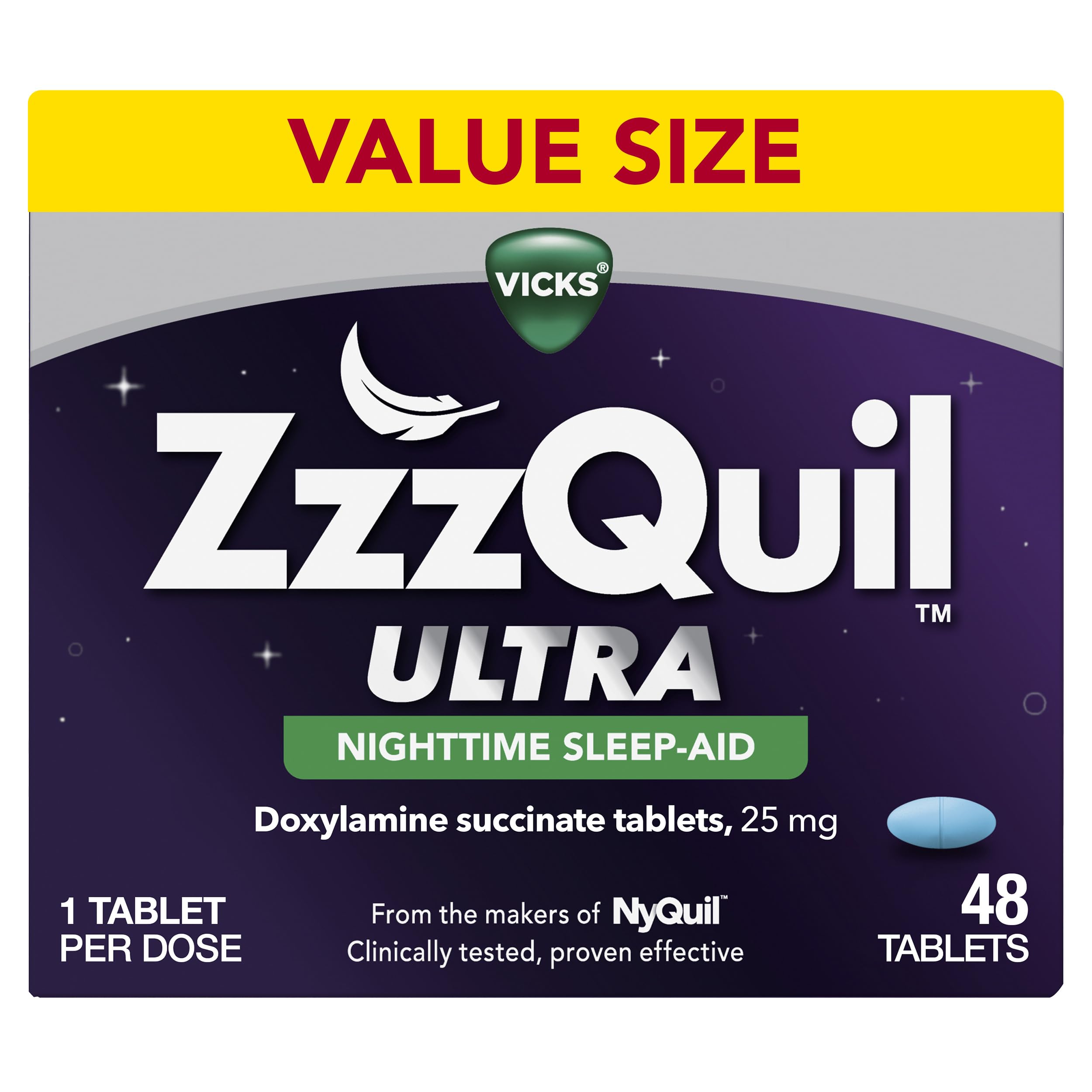 ZzzQuil ULTRA, Sleep Aid, Doxylamine Succinate 25mg, Sleep Aids for Adults, Nighttime Sleep Aid, 48 Tablets ZzzQuil buy australia supplements
