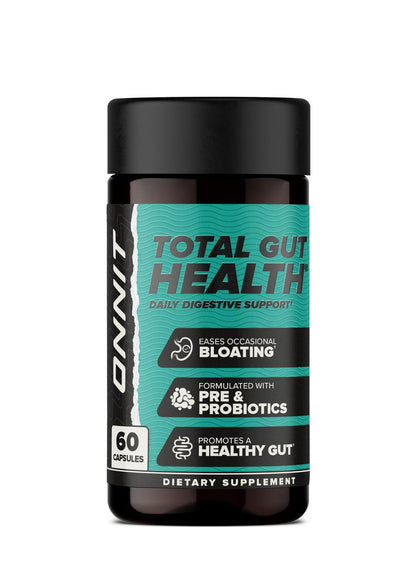 ONNIT Total Gut Health Daily Digestive Support, IGEN™ Non-GMO Tested Digestion Supplement for Women and Men with 7 Strains of Probiotics, ONNIT