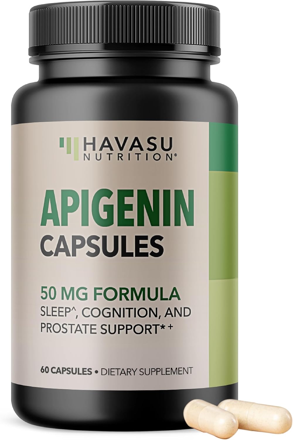 Apigenin Capsules 50mg, 60 Count, Sleep & Cognitive Support Supplement | Melatonin-Free Sleep Support, Chamomile Flavonoid for Relaxation & Cognitive Function, Vegan, Non-GMO, 2-Month Supply Gsupps Australia