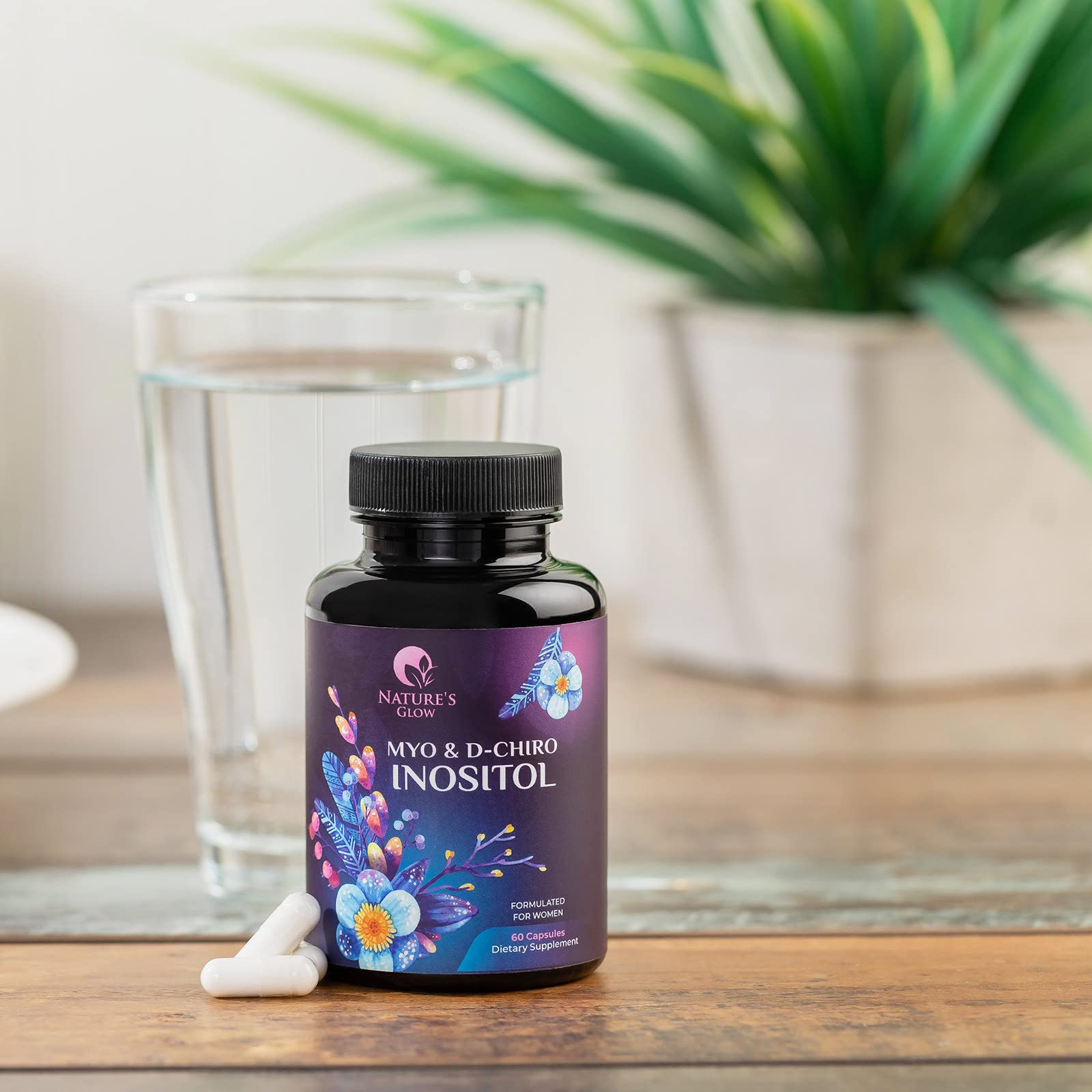 Myo-Inositol & D-Chiro Inositol Blend - 30 Day Supply, Premium 40:1 Ratio, Hormone Sup Nature's Glow buy australia supplements