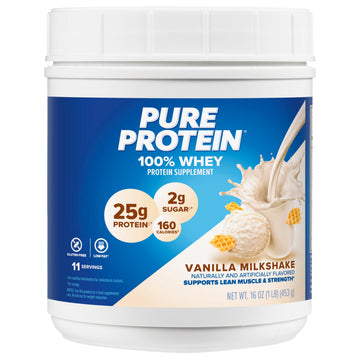 Pure Protein Powder, Whey, High Protein, Low Sugar, Gluten Free, Vanilla Cream, 1 lb Pure Protein buy australia supplements