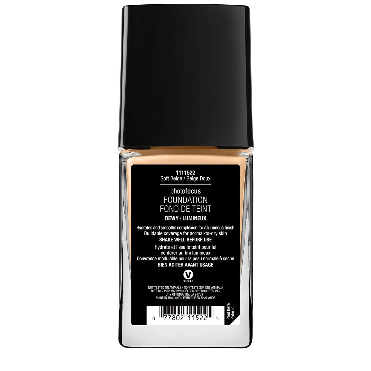 wet n wild Photo Focus Dewy Liquid Foundation Makeup, Soft Beige (Packaging May vary) wet n wild