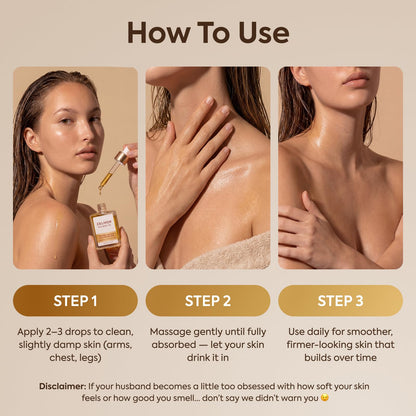 CELMOR Silk Body Oil for Women | Anti Aging, Firming & Moisturizing CELMOR