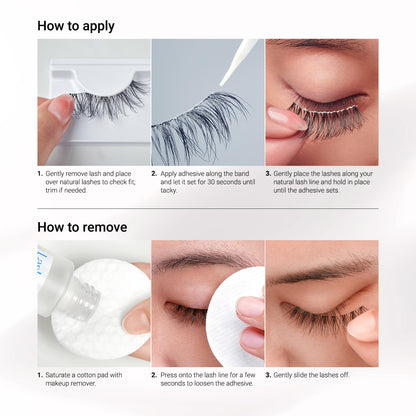 Kiss Looks So Natural, False Eyelashes, 'Shy', 12mm, Includes 5 Pairs Of Lashes, Easy to Apply, Reusable Lash Clusters KISS