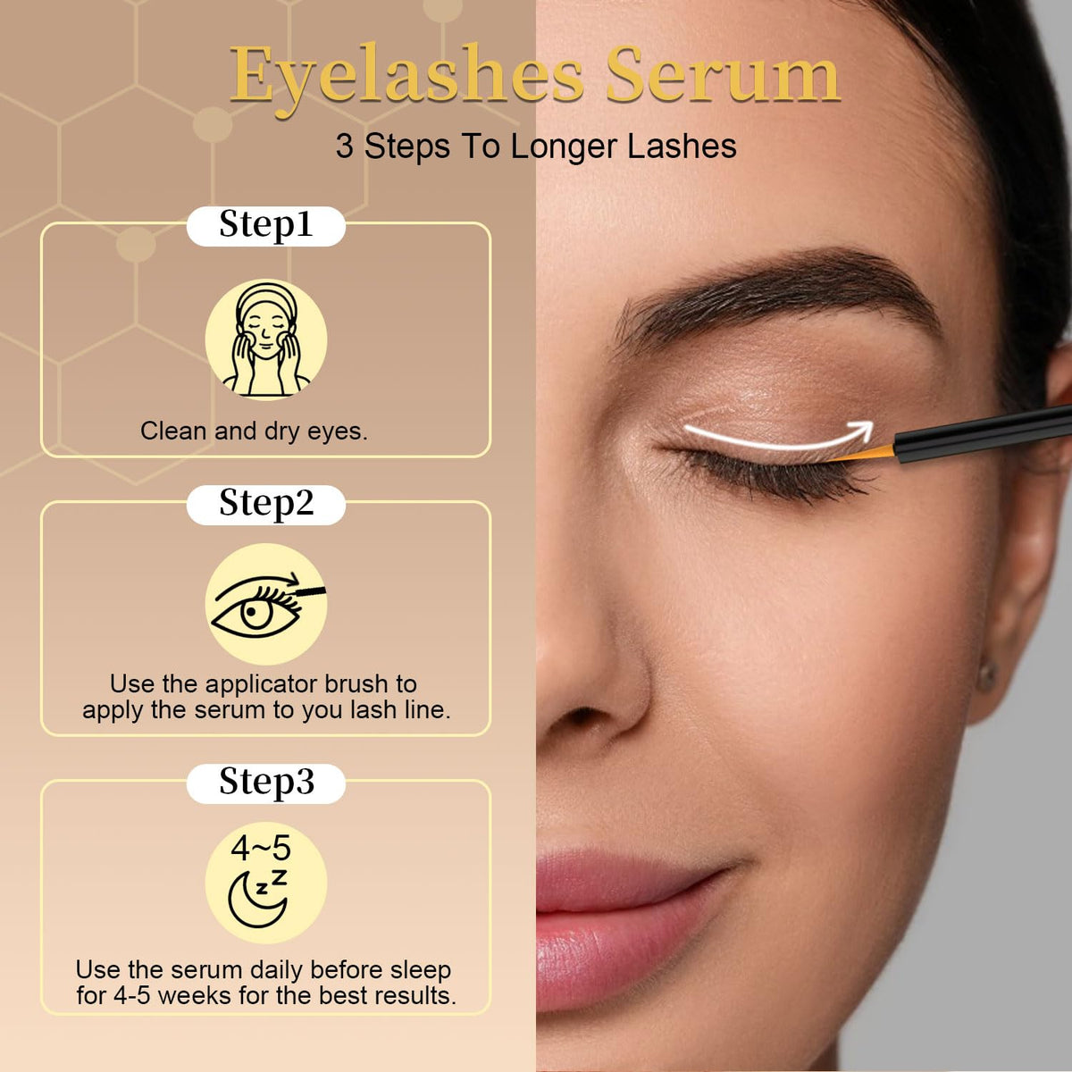 Lash Serum for Eyelash Growth, Premium Lash Enhancing Serum with Advanced Formula Volumizing Longer Fuller and Thicker Looking Lashes, Eyelash Growth for Sensitive Eyes (5 mL) Tistees