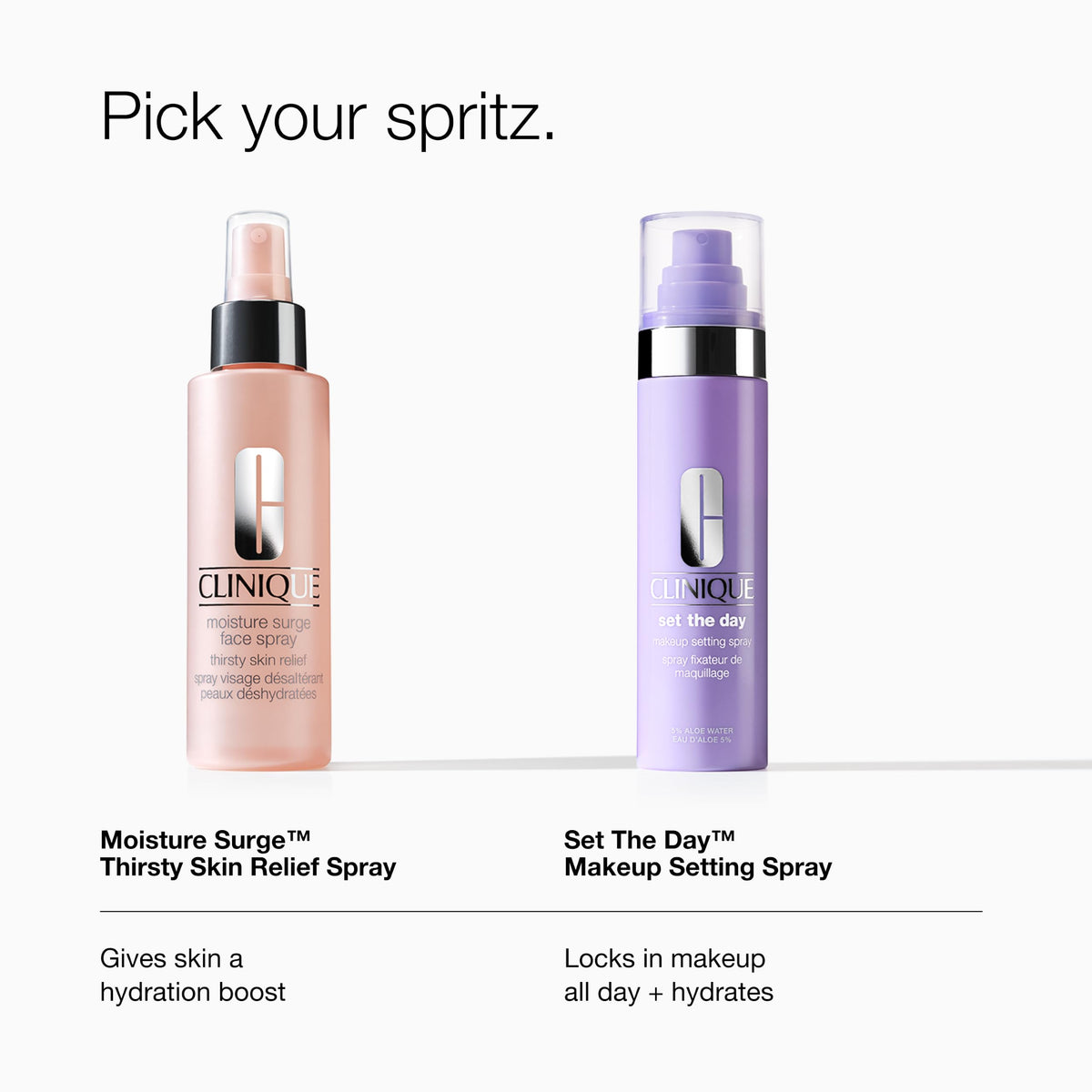 Clinique Moisture Surge Face Spray Thirsty Skin Relief | Hydrating Face Mist for Glowing + Soothed Skin | Preps + Refreshes, 1 Fl Oz Clinique