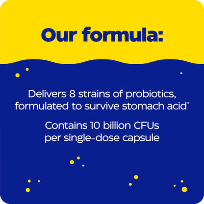 Enzymedica Pro-Bio Probiotic Supplement for Digestive & Gut Health - Daily Probiotic Capsules for Women & Men, 10 Billion CFU, Helps Reduce Gas & Bloating, Enzymedica