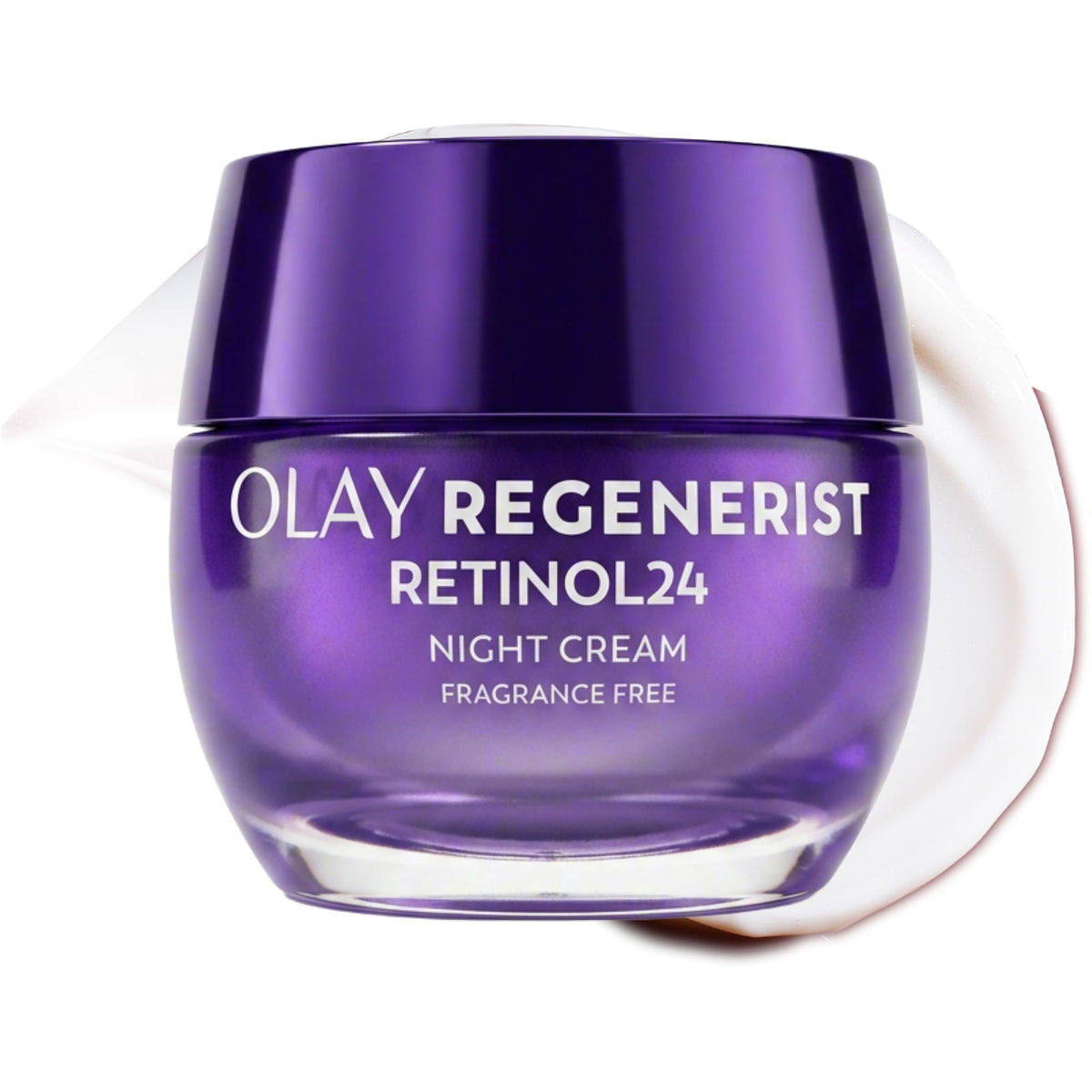 Olay Retinol Night Cream for Women, Anti-Aging Face Moisturizer, Fragrance-Free, Non Greasy - Anti-Wrinkle, Smooth Fine Lines, Hydrating Skin Care - Triple Collagen Cream, Peptide, Niacinamide, 1.7oz Olay