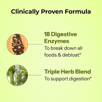 HUM Flatter Me Extra Strength Digestive Enzymes Flatter Me Fiber Supplement