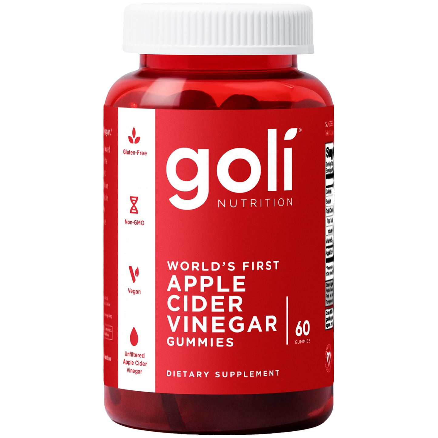 Goli Apple Cider Vinegar Gummies - Worlds First ACV Gummy with Vitamin B12, Beetroot & Pomegranate Goli