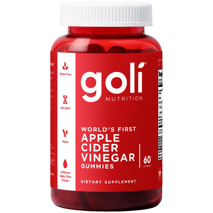 Goli Apple Cider Vinegar Gummies - Worlds First ACV Gummy with Vitamin B12, Beetroot & Pomegranate Goli
