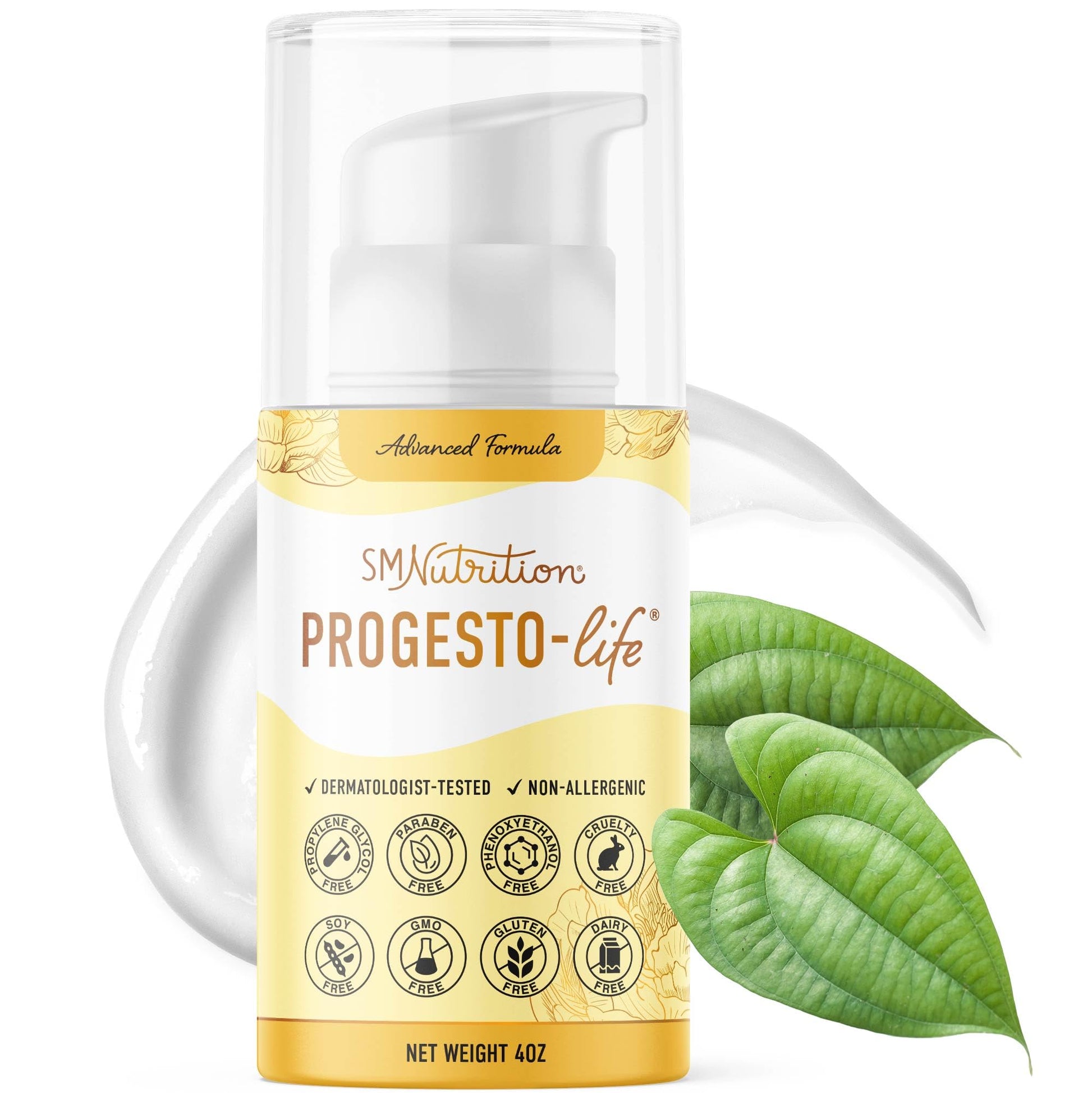 SMNutrition Advanced Progesto-Life Balancing Skin Cream for Women 4oz | Cosmetic Skin Cream | Dermatologist-Tested, Hypoallergenic & Cruelty-Free | 96 Applications SMNutrition buy australia supplements