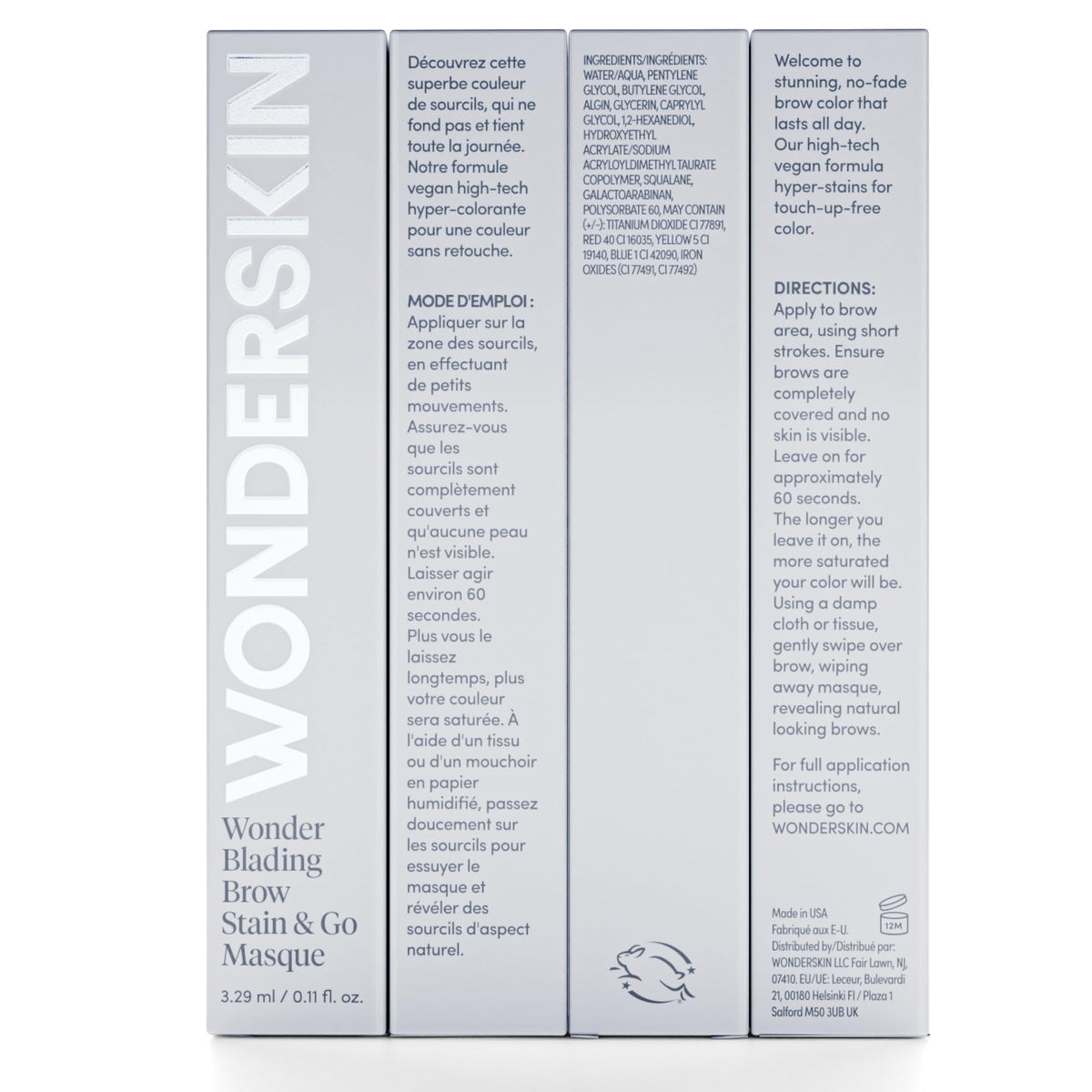 Wonderskin Eyebrow Stain - Long Lasting Brow Tint, Smudge & Transfer Proof Wonderskin