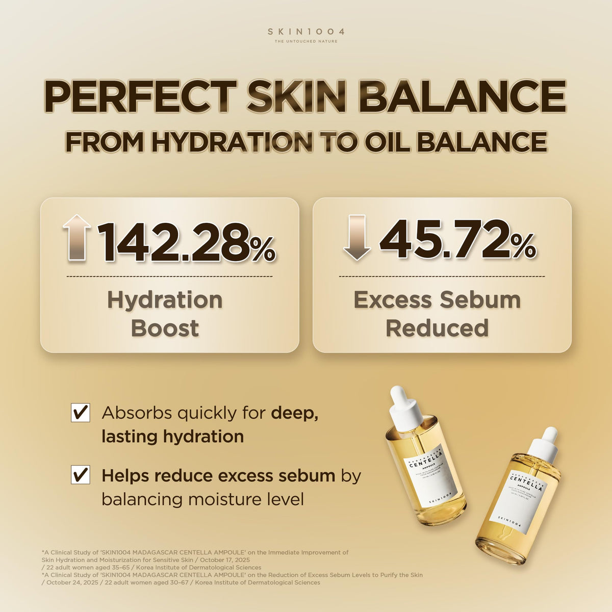 SKIN1004 [Hudson's Pick] Madagascar Centella Ampoule, Korean Face Serum with Centella Asiatica for Hydrating & Moisturizing, Soothing Facial Serum for Skin Balance, Korean Skin Care, 3.38 fl.oz, 100ml SKIN1004