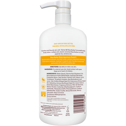 Palmer's Raw Shea Body Lotion for Dry Skin (33.8 Oz) Palmer's
