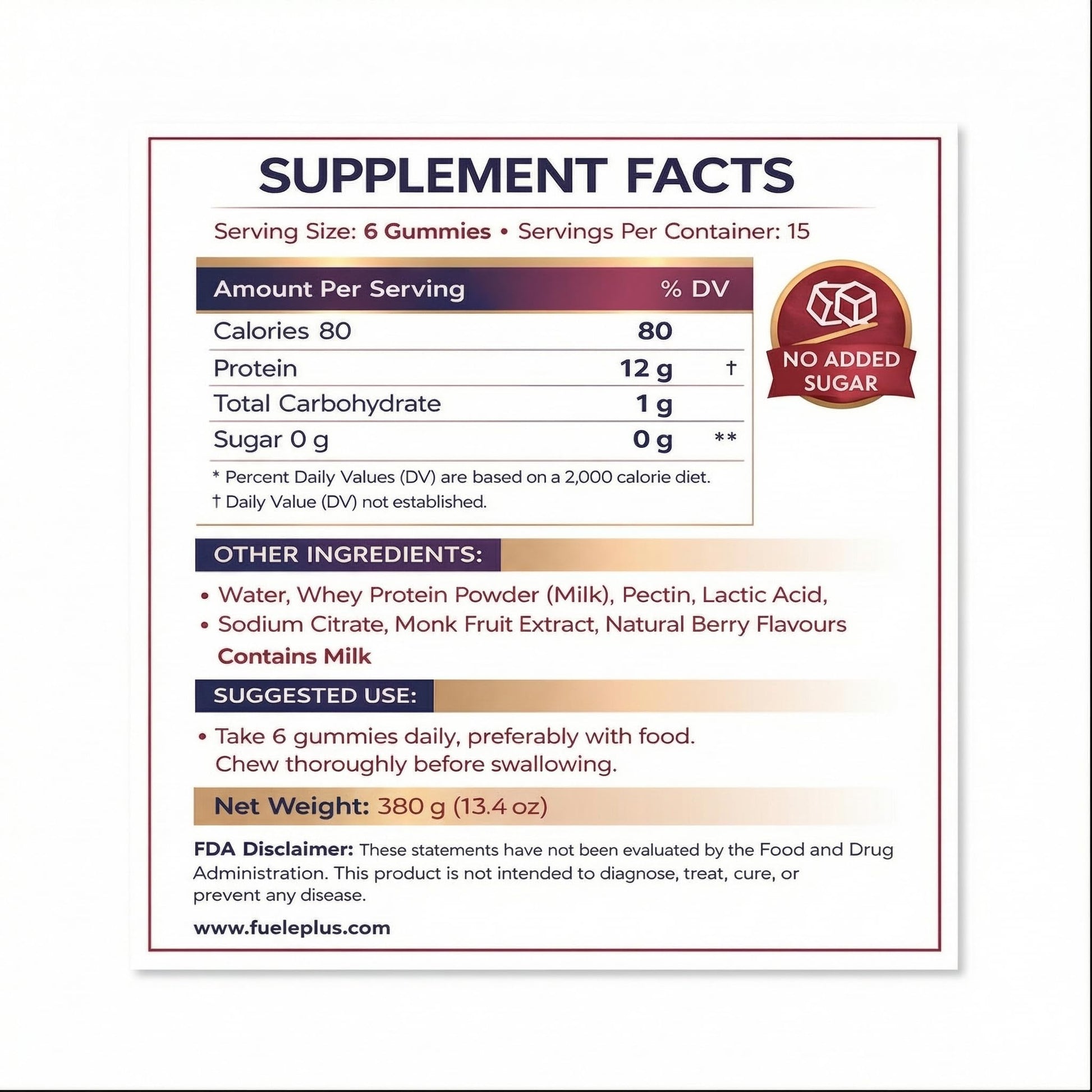 FUELE+ Protein Gummies – 12g High Protein Snack, Mixed Berry Flavor, No Added Sugar, Whey Protein Gummies, Supports Muscle Recovery, Post Workout Supplement FUELE+ buy australia supplements