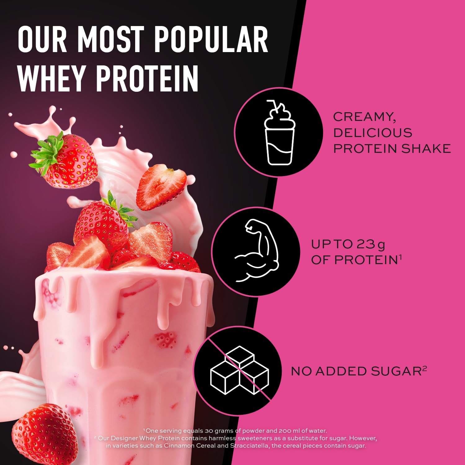 ESN Designer Whey Protein Powder, Strawberry, 1000 g, 2.2 lbs, 33 Servings ESN buy australia supplements