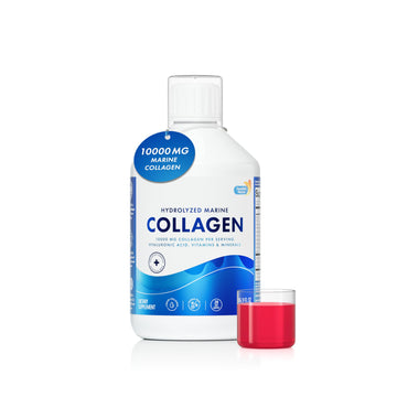 Swedish Nutra 10,000 mg Hydrolyzed Marine Collagen Liquid Supplement - 500 ml, 20 Day Supply | Hyaluronic Acid, Biotin & Vitamin C for Healthy Hair, Skin, Nails & Joints | For Men & Women | Sugar-Free Swedish Nutra buy australia supplements