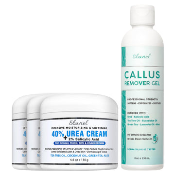 Ebanel Bundle of 40% Urea Cream 3-Pack and Callus Remover Gel Ebanel buy australia supplements